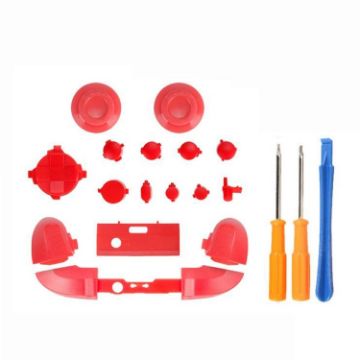 Picture of For Xbox Series X Controller Thumbstick LB RB Bumpers Trigger Buttons With Screwdriver Accessories (Red)