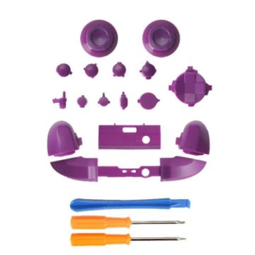 Picture of For Xbox Series X Controller Thumbstick LB RB Bumpers Trigger Buttons With Screwdriver Accessories (Purple)