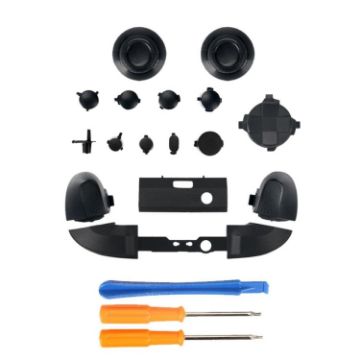 Picture of For Xbox Series X Controller Thumbstick LB RB Bumpers Trigger Buttons With Screwdriver Accessories (Black)