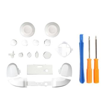 Picture of For Xbox Series X Controller Thumbstick LB RB Bumpers Trigger Buttons With Screwdriver Accessories (White)