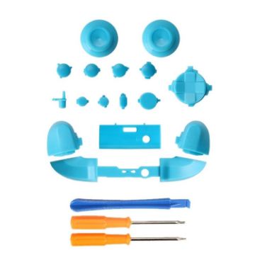Picture of For Xbox Series X Controller Thumbstick LB RB Bumpers Trigger Buttons With Screwdriver Accessories (Light Blue)