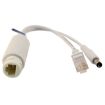 Picture of ESCAM POE S2 Data Exchange Cable POE Splitter Connect to POE switch for IP Cameras, Transmission Distance: 30m (White)