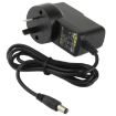 Picture of AC/DC Adapter 12V 1A for CCD Cameras, Output Tips: 5.5 x 2.1mm (Black)