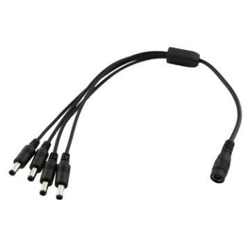 Picture of 0.37m 4 in 1 DC Female to DC Male Power Connection Extension Cable