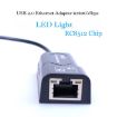 USB to RJ45 10/100 Mbps Ethernet Adapter - Black - 3