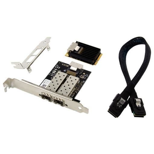MiniPCI-E Dual Interface Fiber Gigabit SFP Network Card - 1