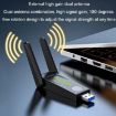 1300Mbps Dual Band 5G Wireless Network Card - Gigabit USB Network Card - 9