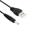 USB Male to DC 3.5 x 1.35mm Power Cable, 1.2m - Black - 1