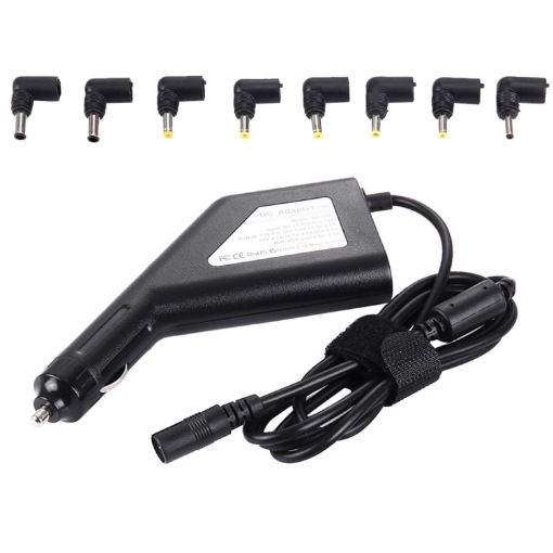 Universal Car Charger 90W for Laptop Notebook - Samsung, Sony, Asus - Black - 1