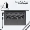 USB-C Female to 5.5 x 2.1mm Male Plug Adapter - Connector - 4