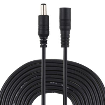 Picture of 2m 22AWG 5.5 x 2.1mm Female to Male DC Power Supply Plug Extension Cable for Laptop