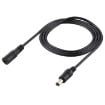 Picture of 1m 22AWG 5.5 x 2.1mm Female to Male DC Power Supply Plug Extension Cable for Laptop