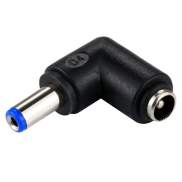 Picture of DC 5521 Male to DC 5521 Female Connector Power Adapter for Laptop Notebook, 90 Degree Right Angle Elbow