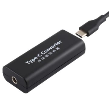 Picture of DC 4.8 x 1.7mm Power Jack Female to USB-C/Type-C Female Power Connector Adapter with 15cm USB-C/Type C Cable