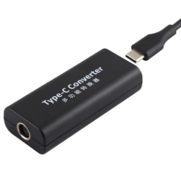 Picture of DC 7.4 x 0.6mm Power Jack Female to USB-C/Type-C Female Power Connector Adapter with 15cm USB-C/Type C Cable