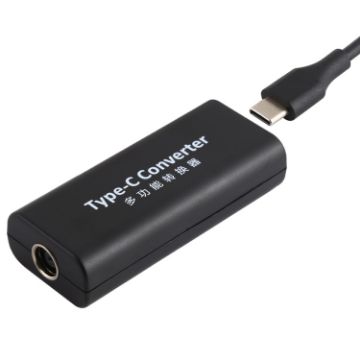 Picture of DC 7.9 x 5.5mm Power Jack Female to USB-C/Type-C Female Power Connector Adapter with 15cm USB-C/Type C Cable