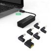 65W USB-C/Type-C Laptop Power Adapter - 6 in 1 Converter (White) - 8