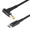 PD 100W 5.5 x 1.7mm Male Elbow to USB-C Charge Cable, 1.7m - 2