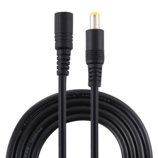 8A 5.5 x 2.5mm Female to Male DC Power Extension Cable, 10m Black - 1