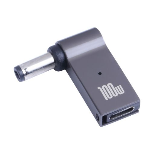 100W USB-C Female to DC 5.5 x 2.1mm Male Adapter - 1