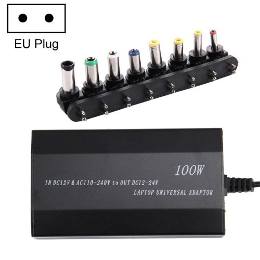 100W Universal Laptop Power Charger w/Car Charger & AC Adapter - Samsung, Sony, Asus, Acer - 1