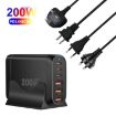 GaN PD100W Type-C x 3 + USB x 3 Multi Port Laptop Adapter - UK Plug - 3