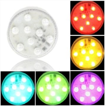 Picture of Multi Color Light Bulb, 9 LED, 13 Colors Light, with Remote Control (White)