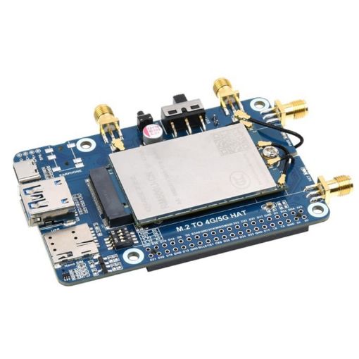 Waveshare RM500U-CN 5G HAT Quad Antennas LTE-A Module for Raspberry Pi - 1