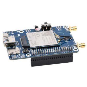 Waveshare EM06-E LTE Cat-6 HAT Dual Antennas for Raspberry Pi - 1