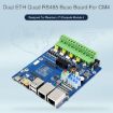 Waveshare Dual ETH Quad RS485 Base Board B for Raspberry Pi CM4 - 3