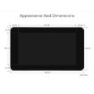 Waveshare 7" 800x480 Capacitive Touch Display with Case & Front Camera - 7