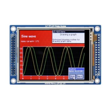 Waveshare 16498 3.2" Touch LCD 320x240 Pixels - Stand-Alone Controllers - 1