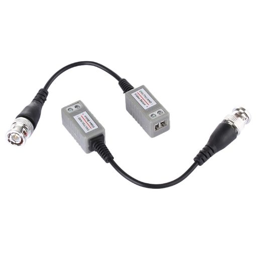 2 PCS HD 202P Coaxial CVI/TVI/AHD 1CH Passive Transceiver Video Balun - 1