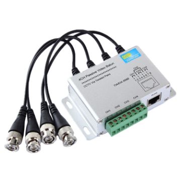 HD204A-F 4CH UTP Passive Video Balun - HD-CVI/TVI/AHD CCTV - 1