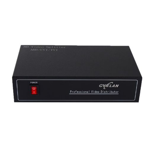 Coaxial AHD/CVI/TVI 1 into 8 Video Signal Splitter - Splitter for CCTV Cameras - 1