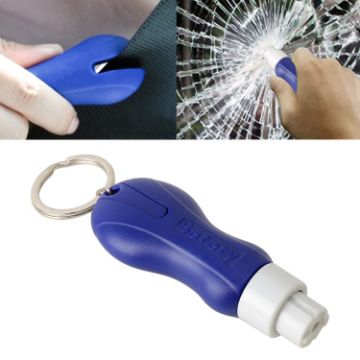 Picture of 2 in 1 Mini Car Safety Rescue Hammer Life Saving Escape Emergency Hammer Seat Belt Cutter Window Glass Breaker (Blue)