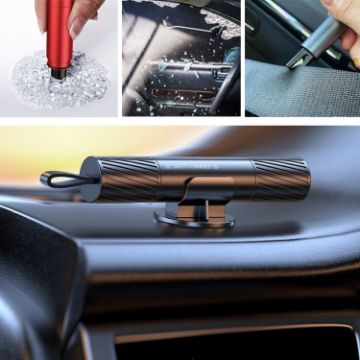 Picture of Vehicle-Mounted Multifunctional Broken Window Escape Safety Hammer (Black)