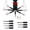 8 in 1 Car Safety Hammer with Screwdriver Flashlight - 4
