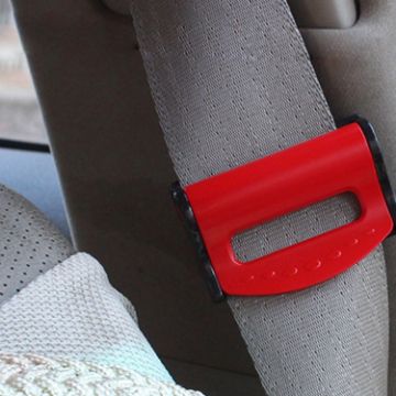 Picture of 2 PCS SHUNWEI Car Safety Seat Belt Adjuster (Red)