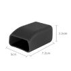 Picture of Safe Rubber Car Seat Belt Clips Locking Buckles Protective Cover (Black)