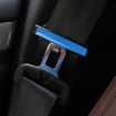 Picture of DM-013 2PCS Universal Fit Car Seatbelt Adjuster Clip Belt Strap Clamp Shoulder Neck Comfort Adjustment Child Safety Stopper Buckle (Blue)