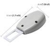 Universal Car Seat Belt Extension Buckle - Grey (2 PCS) - 2