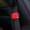 Picture of Car Seat Belts Crystal Clip Fixer Tightening Regulator (Red)