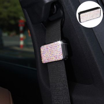 Picture of Car Seat Belts Crystal Clip Fixer Tightening Regulator (Colour)