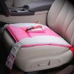Car Safety Seat Protective Pad with Clip Back Abdominal Belt - Pink - 2