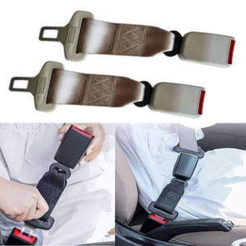 Picture of 2 PCS Child And Pregnant Woman Car Seat Belt Extender, Length:26cm (Beige)