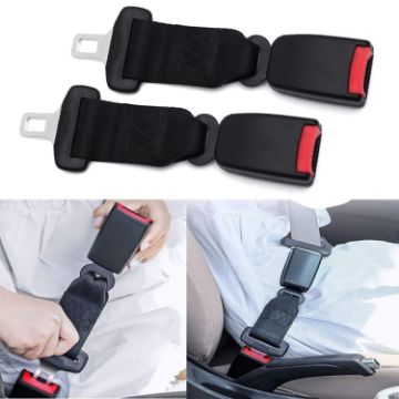 Picture of 2 PCS Child And Pregnant Woman Car Seat Belt Extender, Length:23cm (Black)