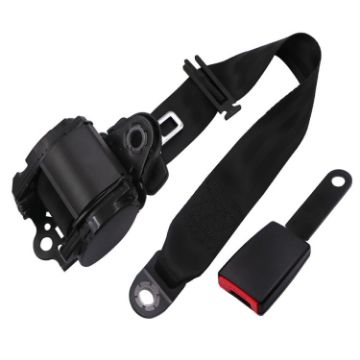 Universal 3-Point Car Seat Belt with Emergency Locking - Iron Buckle - 1