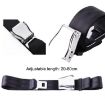 Gray Aircraft Seat Belt Extension - Adjustable Buckle, Two Point - 4