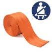 Car Modified Polyester Seat Belt Harness Racing Safety Seat Belt, 3.6m Orange - 1